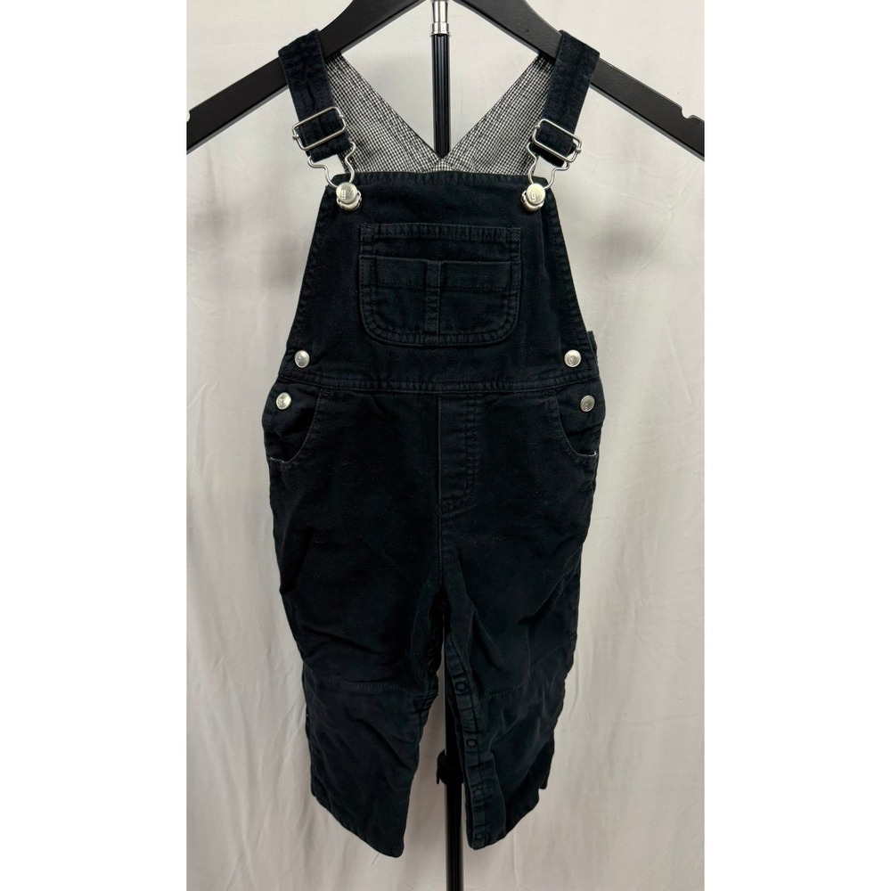 Vintage 2001 Gymboree Baby 18-24M Black Corduroy Overalls